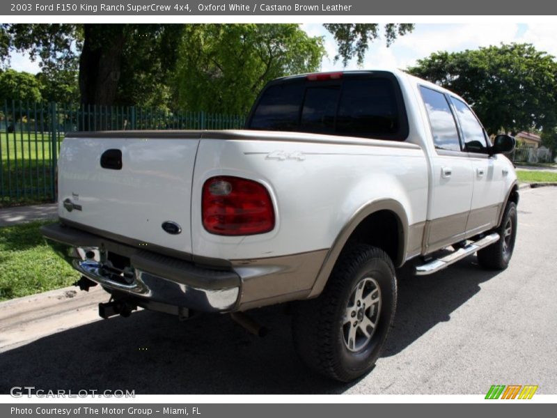 Oxford White / Castano Brown Leather 2003 Ford F150 King Ranch SuperCrew 4x4