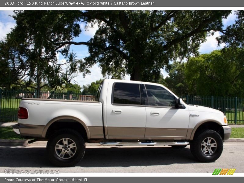 Oxford White / Castano Brown Leather 2003 Ford F150 King Ranch SuperCrew 4x4