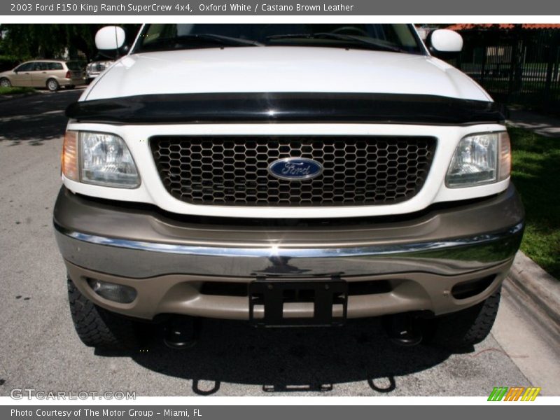 Oxford White / Castano Brown Leather 2003 Ford F150 King Ranch SuperCrew 4x4