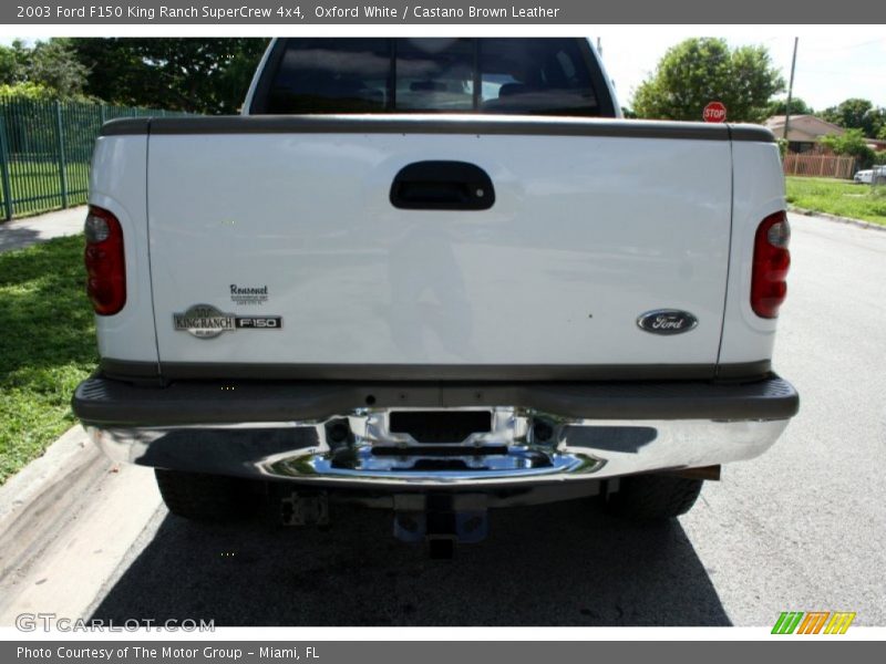 Oxford White / Castano Brown Leather 2003 Ford F150 King Ranch SuperCrew 4x4