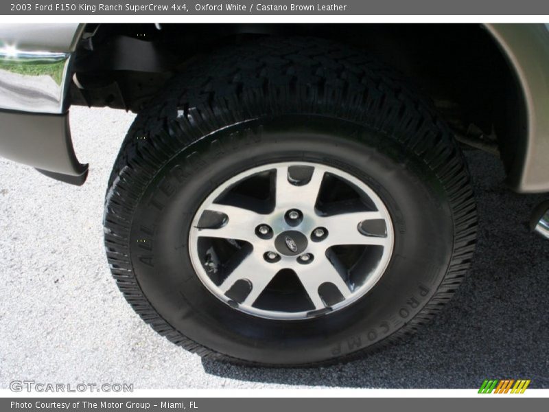 Oxford White / Castano Brown Leather 2003 Ford F150 King Ranch SuperCrew 4x4