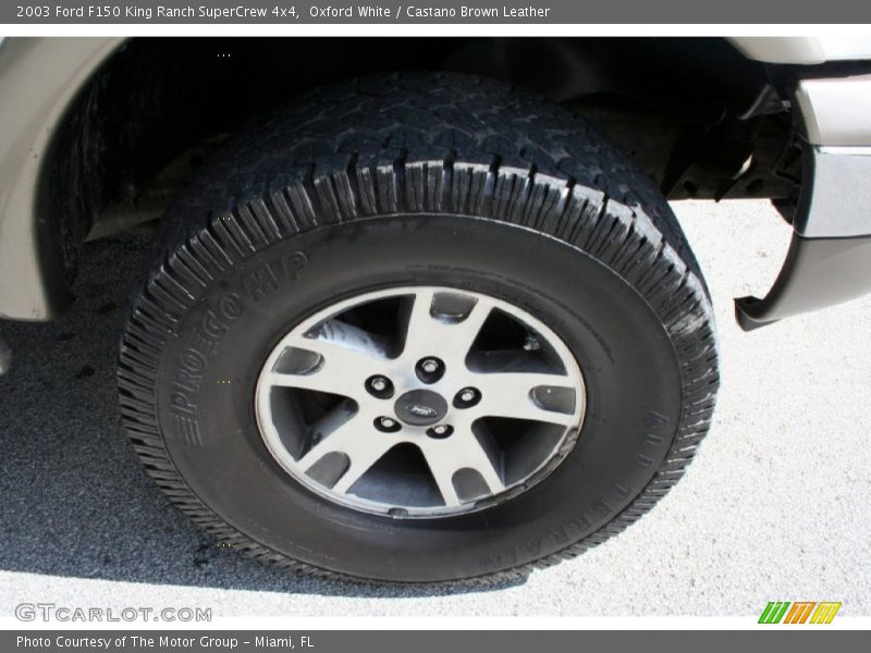 Oxford White / Castano Brown Leather 2003 Ford F150 King Ranch SuperCrew 4x4