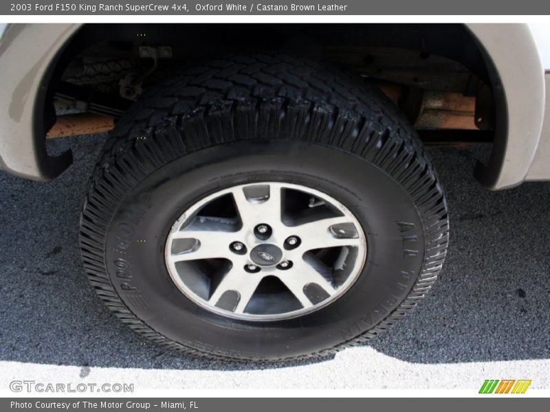 Oxford White / Castano Brown Leather 2003 Ford F150 King Ranch SuperCrew 4x4