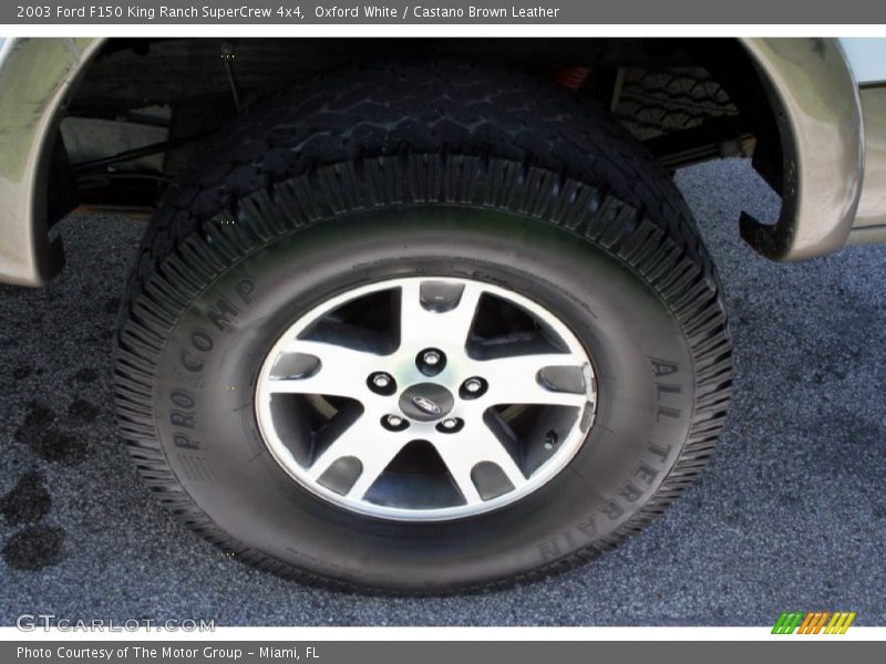 Oxford White / Castano Brown Leather 2003 Ford F150 King Ranch SuperCrew 4x4