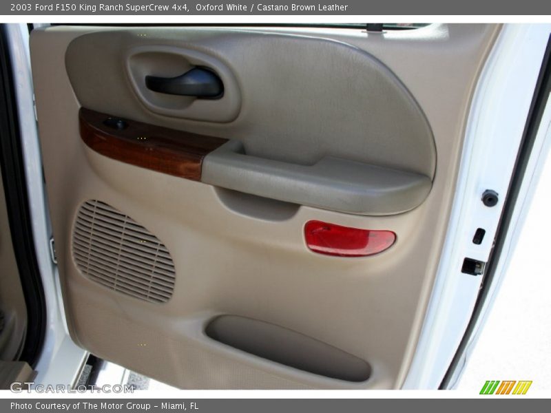 Oxford White / Castano Brown Leather 2003 Ford F150 King Ranch SuperCrew 4x4