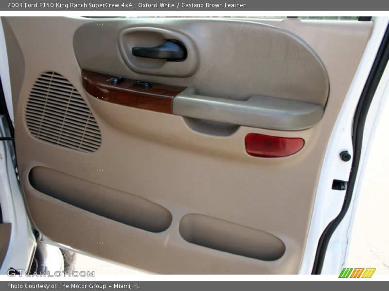 Oxford White / Castano Brown Leather 2003 Ford F150 King Ranch SuperCrew 4x4
