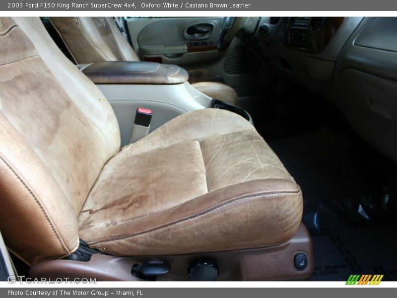 Oxford White / Castano Brown Leather 2003 Ford F150 King Ranch SuperCrew 4x4