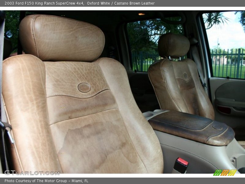 Oxford White / Castano Brown Leather 2003 Ford F150 King Ranch SuperCrew 4x4