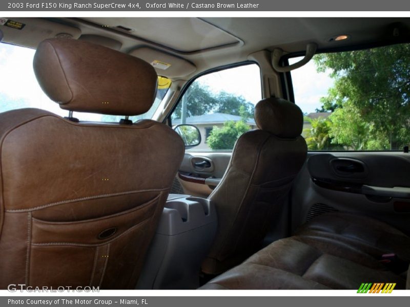 Oxford White / Castano Brown Leather 2003 Ford F150 King Ranch SuperCrew 4x4