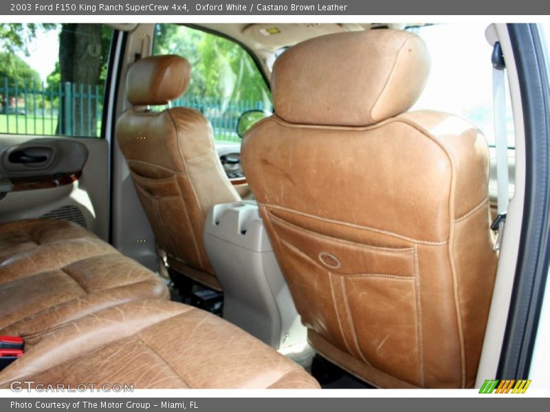 Oxford White / Castano Brown Leather 2003 Ford F150 King Ranch SuperCrew 4x4