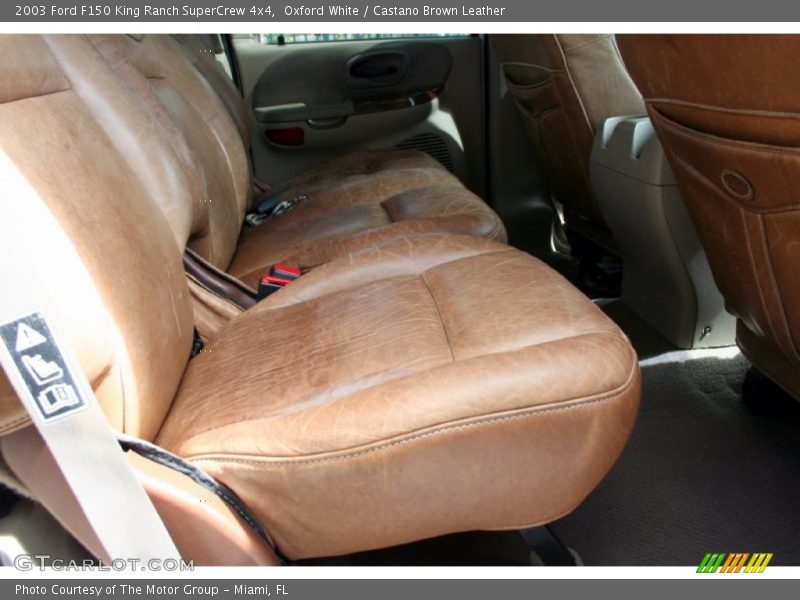 Oxford White / Castano Brown Leather 2003 Ford F150 King Ranch SuperCrew 4x4