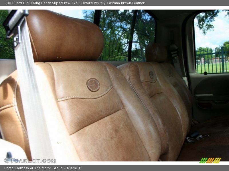 Oxford White / Castano Brown Leather 2003 Ford F150 King Ranch SuperCrew 4x4