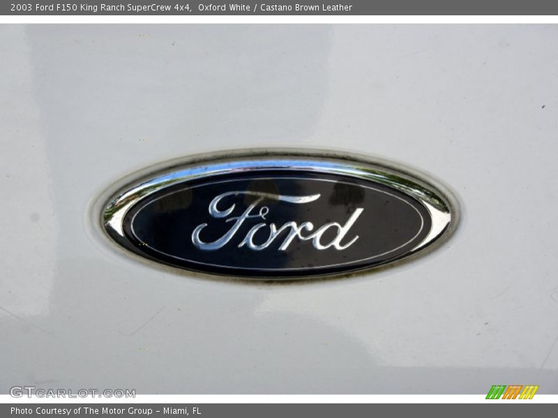 Oxford White / Castano Brown Leather 2003 Ford F150 King Ranch SuperCrew 4x4