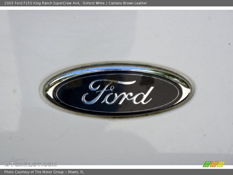 Oxford White / Castano Brown Leather 2003 Ford F150 King Ranch SuperCrew 4x4