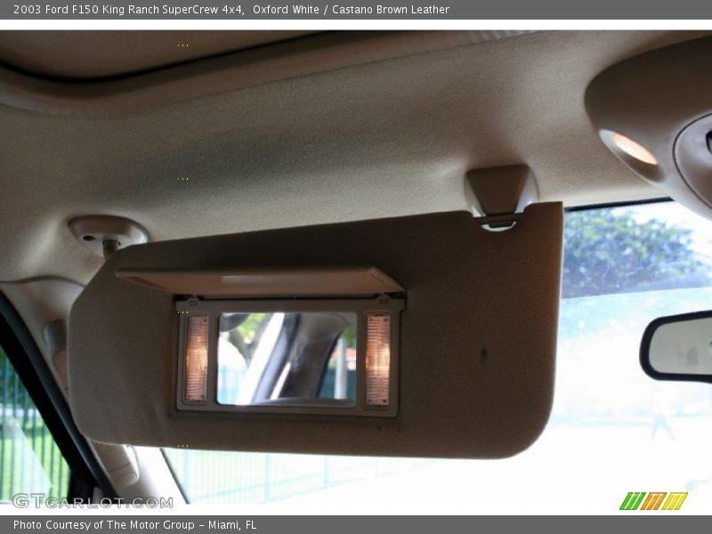 Oxford White / Castano Brown Leather 2003 Ford F150 King Ranch SuperCrew 4x4
