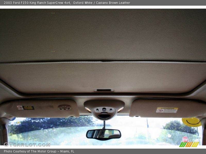 Oxford White / Castano Brown Leather 2003 Ford F150 King Ranch SuperCrew 4x4