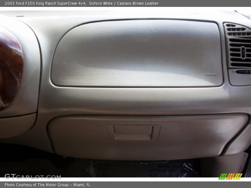 Oxford White / Castano Brown Leather 2003 Ford F150 King Ranch SuperCrew 4x4