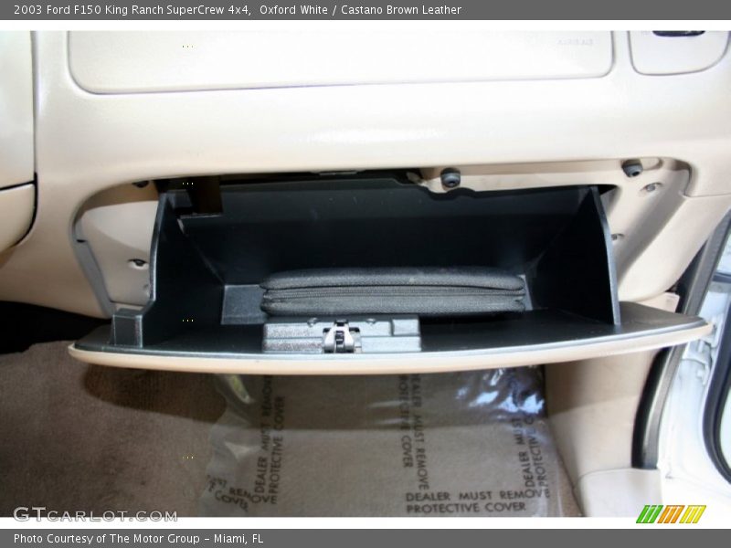 Oxford White / Castano Brown Leather 2003 Ford F150 King Ranch SuperCrew 4x4