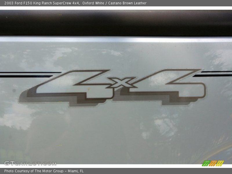 Oxford White / Castano Brown Leather 2003 Ford F150 King Ranch SuperCrew 4x4