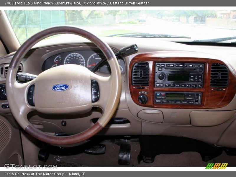 Oxford White / Castano Brown Leather 2003 Ford F150 King Ranch SuperCrew 4x4