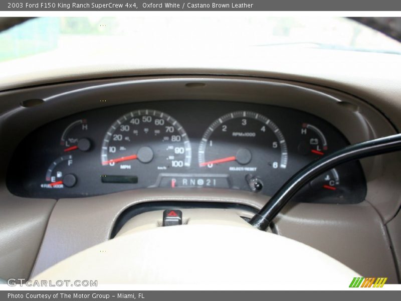 Oxford White / Castano Brown Leather 2003 Ford F150 King Ranch SuperCrew 4x4