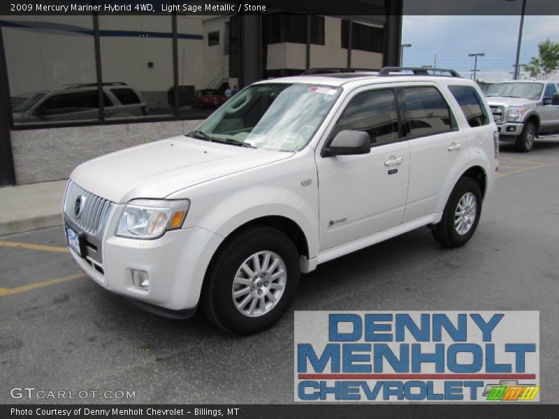 Light Sage Metallic / Stone 2009 Mercury Mariner Hybrid 4WD