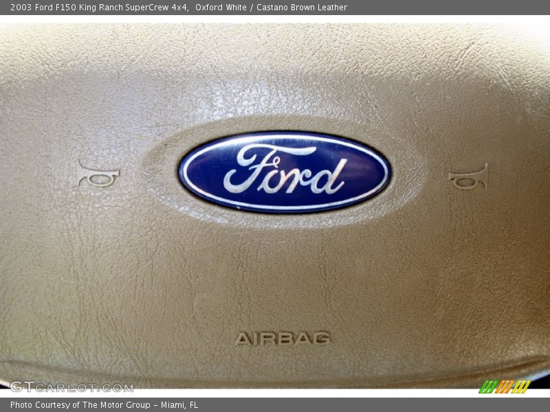 Oxford White / Castano Brown Leather 2003 Ford F150 King Ranch SuperCrew 4x4