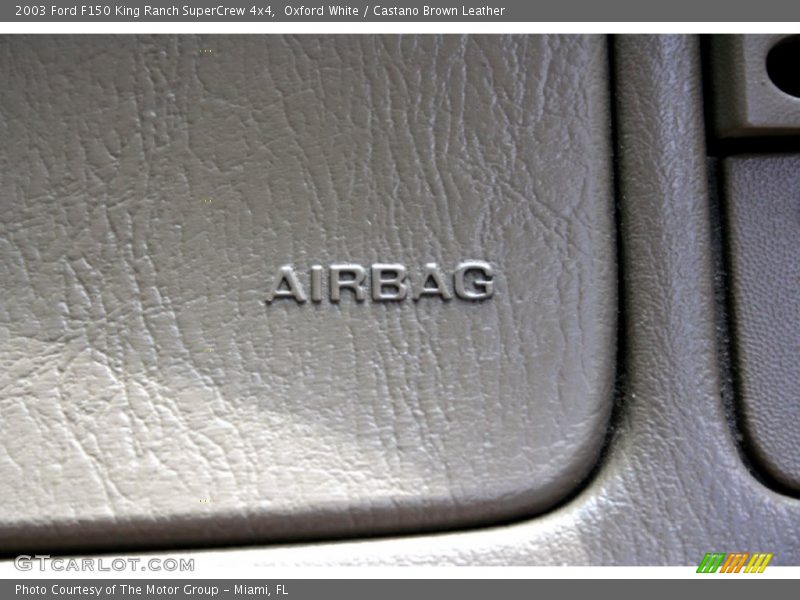 Oxford White / Castano Brown Leather 2003 Ford F150 King Ranch SuperCrew 4x4