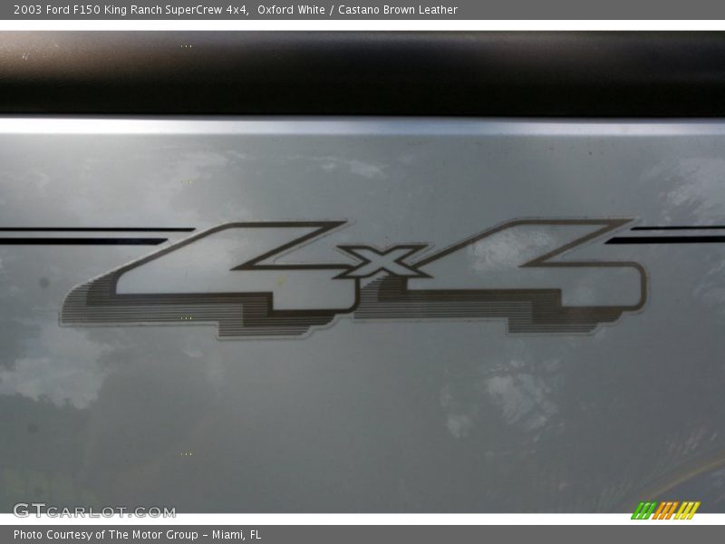 Oxford White / Castano Brown Leather 2003 Ford F150 King Ranch SuperCrew 4x4