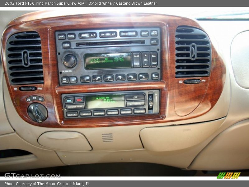 Oxford White / Castano Brown Leather 2003 Ford F150 King Ranch SuperCrew 4x4
