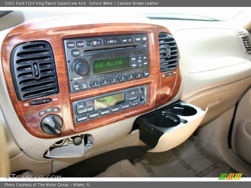 Oxford White / Castano Brown Leather 2003 Ford F150 King Ranch SuperCrew 4x4
