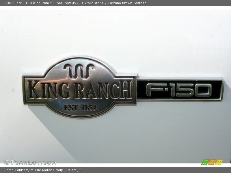 Oxford White / Castano Brown Leather 2003 Ford F150 King Ranch SuperCrew 4x4