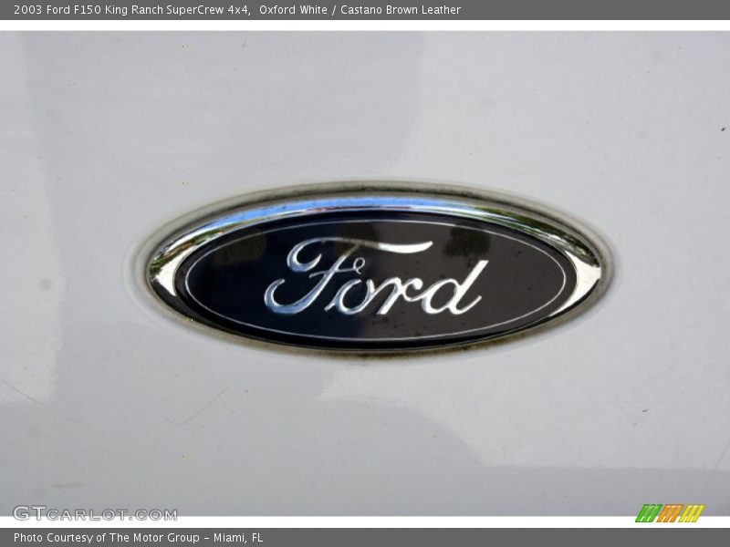 Oxford White / Castano Brown Leather 2003 Ford F150 King Ranch SuperCrew 4x4