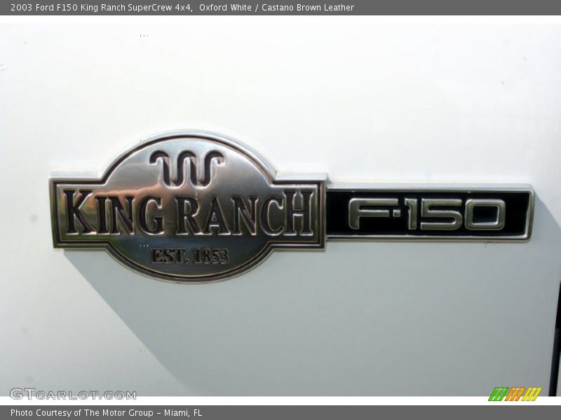 Oxford White / Castano Brown Leather 2003 Ford F150 King Ranch SuperCrew 4x4