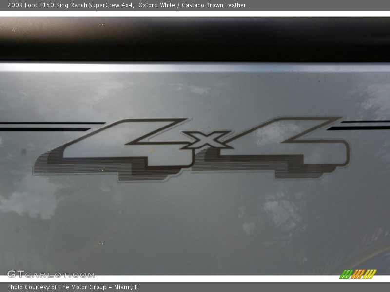 Oxford White / Castano Brown Leather 2003 Ford F150 King Ranch SuperCrew 4x4