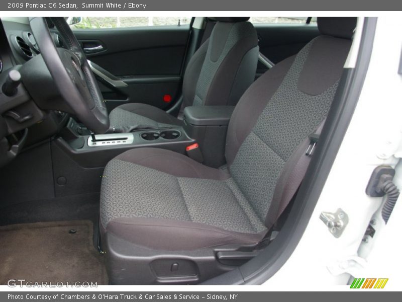 Summit White / Ebony 2009 Pontiac G6 Sedan