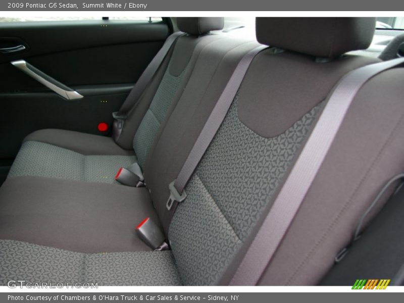 Summit White / Ebony 2009 Pontiac G6 Sedan