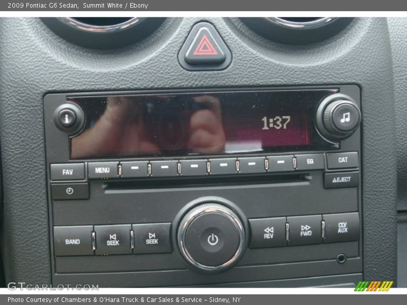 Summit White / Ebony 2009 Pontiac G6 Sedan