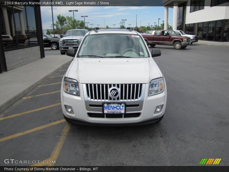 Light Sage Metallic / Stone 2009 Mercury Mariner Hybrid 4WD