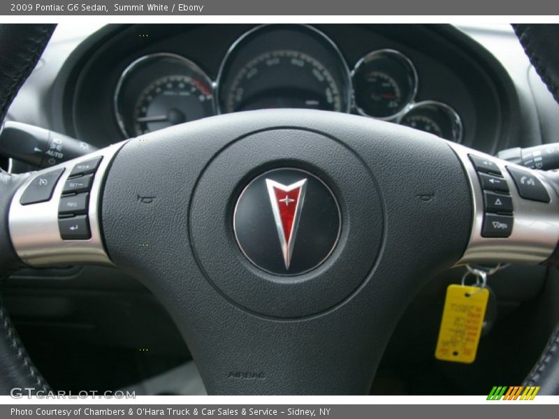 Summit White / Ebony 2009 Pontiac G6 Sedan