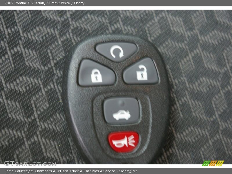 Summit White / Ebony 2009 Pontiac G6 Sedan