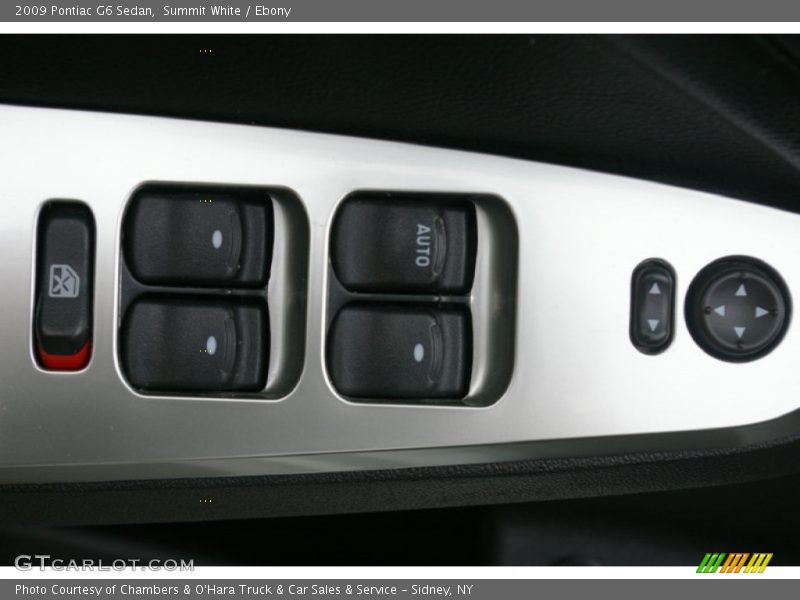 Summit White / Ebony 2009 Pontiac G6 Sedan