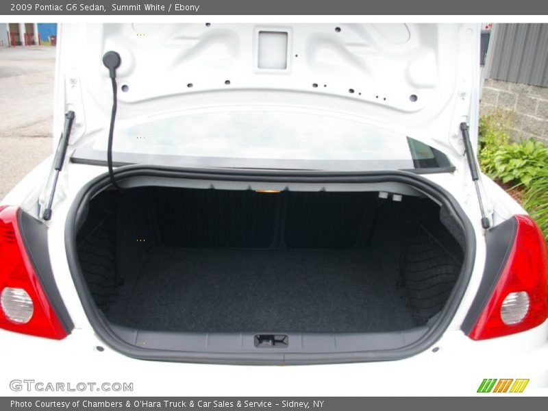 Summit White / Ebony 2009 Pontiac G6 Sedan