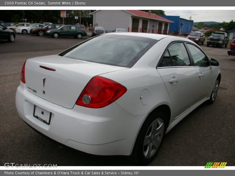 Summit White / Ebony 2009 Pontiac G6 Sedan
