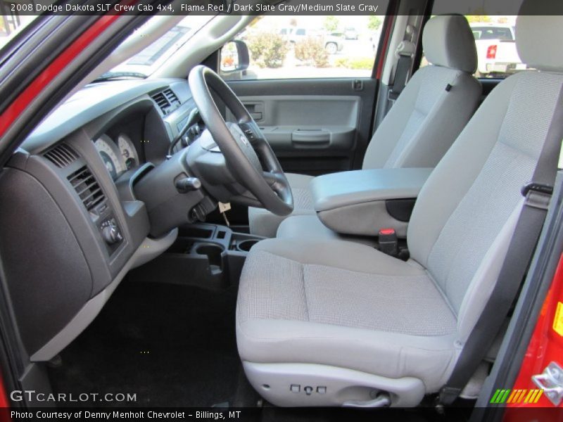 Flame Red / Dark Slate Gray/Medium Slate Gray 2008 Dodge Dakota SLT Crew Cab 4x4