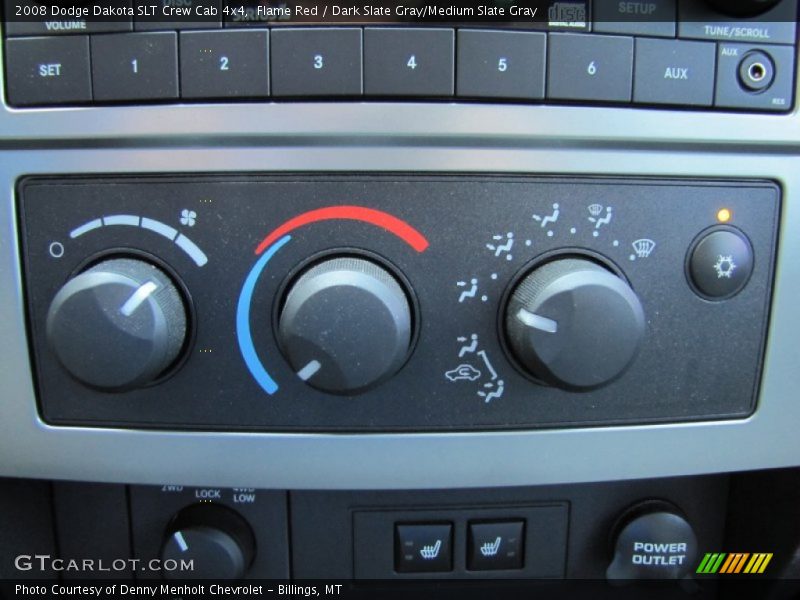 Flame Red / Dark Slate Gray/Medium Slate Gray 2008 Dodge Dakota SLT Crew Cab 4x4