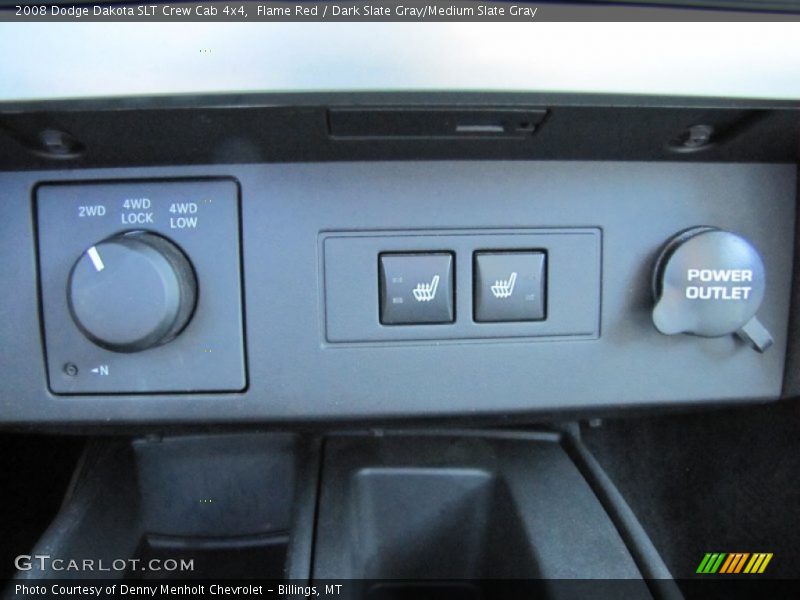 Flame Red / Dark Slate Gray/Medium Slate Gray 2008 Dodge Dakota SLT Crew Cab 4x4