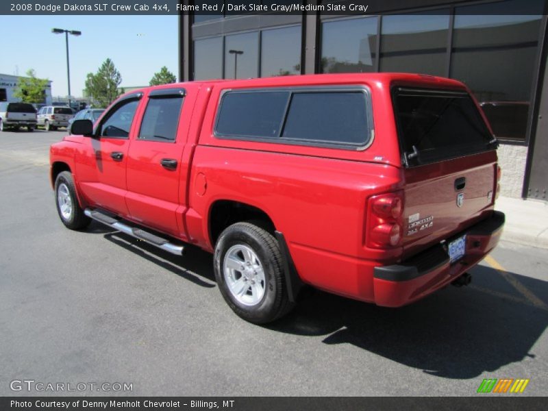 Flame Red / Dark Slate Gray/Medium Slate Gray 2008 Dodge Dakota SLT Crew Cab 4x4