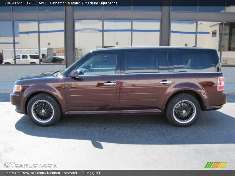 Cinnamon Metallic / Medium Light Stone 2009 Ford Flex SEL AWD