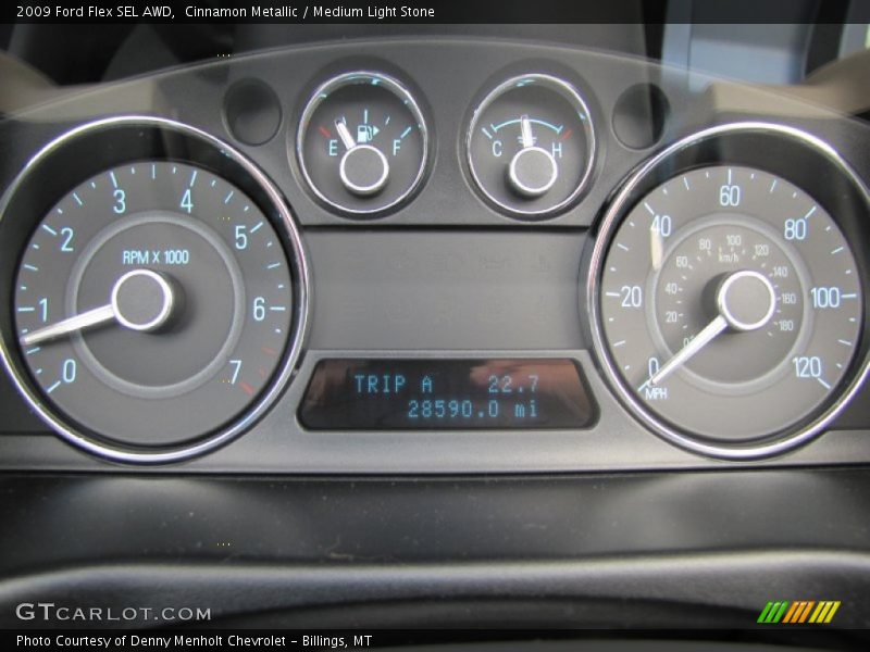 Cinnamon Metallic / Medium Light Stone 2009 Ford Flex SEL AWD
